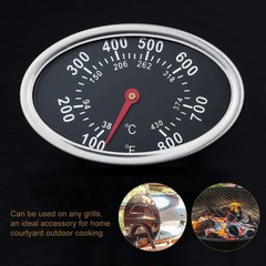 Lid Thermometer, BBQ Grill Temperature Gauge, 3 Inch Steel Heat Indicator Rep…