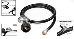 Universal 3.5ft Propane Regulator & Hose – Fits Most Gas Grills & Fire Pits