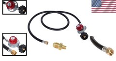 Versatile 5FT High Pressure Propane Regulator for Cooker, Fryer, and Burner