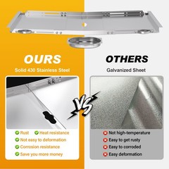 Replacement Grease Tray with Catch Pan for Dyna Glo Grill Silver