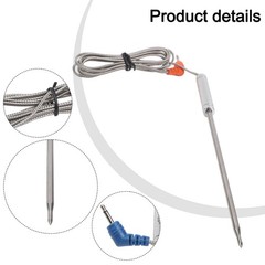 Heat Resistant to 716F Meat Probes for Thermopro TP20 TP17H TP16S Models