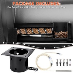 “Fire Burn Pot & D2 Ignitor Kit for Traeger Pro, Ironwood, Silverton Grills – Wi