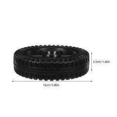 6 Pcs Blow Molding Wheel Sack Truck Mower Replacement Wheels Hand