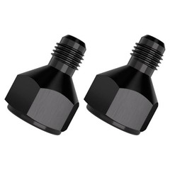 6AN Female to 4AN Male Flare Aluminum Black Hose Reducer Fitting 6AN-4AN-2PCS