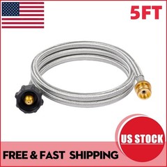 SHINESTAR 5FT Propane Hose Adapter, 1lb to 20lb for Heaters & Grills US