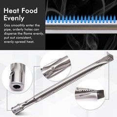 6 Burner Gas Grill Replacement Parts – Stainless Steel Burner Tubes & Heat Plate