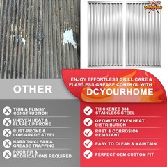 G362-2100-W1 Grill Emitter Plates for Charbroil Commercial 17 1/8″L, silver