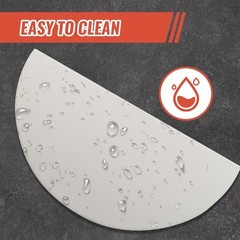 inch Half Moon Ceramic Heat Deflector Plates for Kamado Joe Classic I, II, III,B