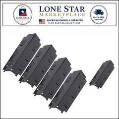 Porcelain Heat Tents 4-Pack for Gas Grills – 14.64”L x 4.33”W – Even Heating