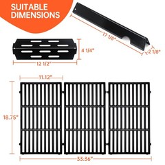 Weber Genesis II E-410 E-415 Grill Parts Flavorizer Bars Grates Heat Deflectors