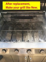 19-1/4″ Stainless Steel Grill Grates Replace for Brinkmann, Charmglow, Jenn Air