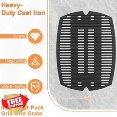 PETKAO 17″x12.7″ Black Grill Grate for Weber Q