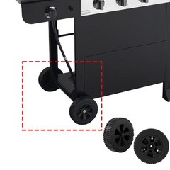 463344015 G437-0037-W1 7 Inch Wheels Replacement Parts for Charbroil Grill Wheel