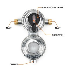 Onlyfire Rv Propane Regulator For Dual Tanks 2 Stage Auto Changeover Lp Propane