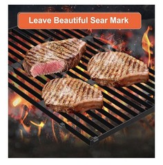 QuliMetal Spirit E310 Grill Parts for Weber Spirit, 17.5″ Grill Grates 15.3″ Fla