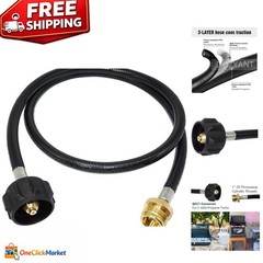 4 Feet Propane Hose Adapter: Securely Connect 1 lb to 20 lb Tanks Easily