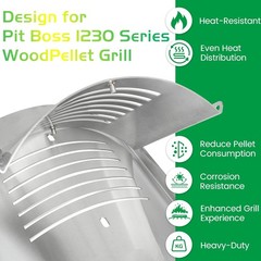 Flame Broiler Kit for Pit Boss PB1230 Pellet Gas Combo Grills 1230CC PB1100PSC2