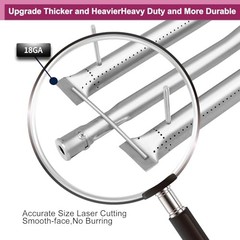 90351 (3-Pack) 12461 (3-Pack) 16GA Stainless Steel Heat Plate Burner and