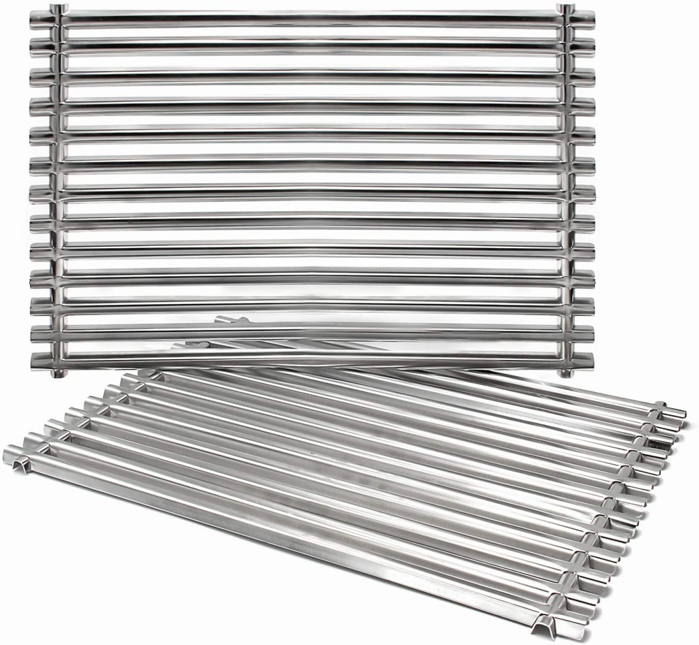 Grill Cooking Grid Grates 2-Pack 15″ 304 Stainless Steel for Weber Spirit E210