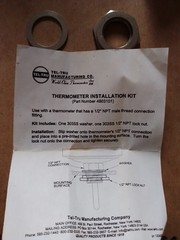 Tel-Tru Thermometer Installation Kit p/n 4903101 for 1/2″ NPT kit