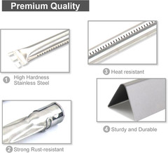 Grill Heat Plates Burner Tubes Replacement for Weber Summit 460 470 440 450 BBQ