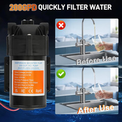 2025 Upgraded 8800 Booster Pump Kit, Suitable for Household Reverse Osmosis Wat