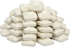 50-Pack Ceramic Briquettes for Lynx L27-L54 Gas Grills, 2″x2″ Replacement
