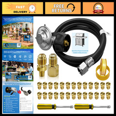 Natural Gas to Propane Conversion Kit for Genesis & Spirit Grills, 5FT Hose, 26