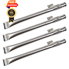 BBQ-Element Stainless Steel Grill Burner Tubes Replacement 4 Burner, Silver