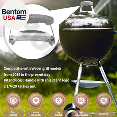 80672 Charcoal Lid Handle & Shield Kit – Only Works for Lids with 2 Handle Holes