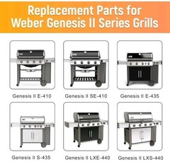 For Weber Genesis II E410 E435 Grill Grates Flavorizer Bars Stainless Steel Kit