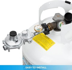 Propane Regulator with P.O.L Tank Connection