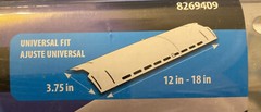 Universal Stainless Steel Grill Burner Vent 18 in. L x 3.75 in. W -Pack of 1