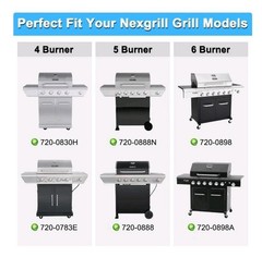 Replacement Parts for Nexgrill 720-0888N 720-0888, Grease Tray Drip Pan & Flame.