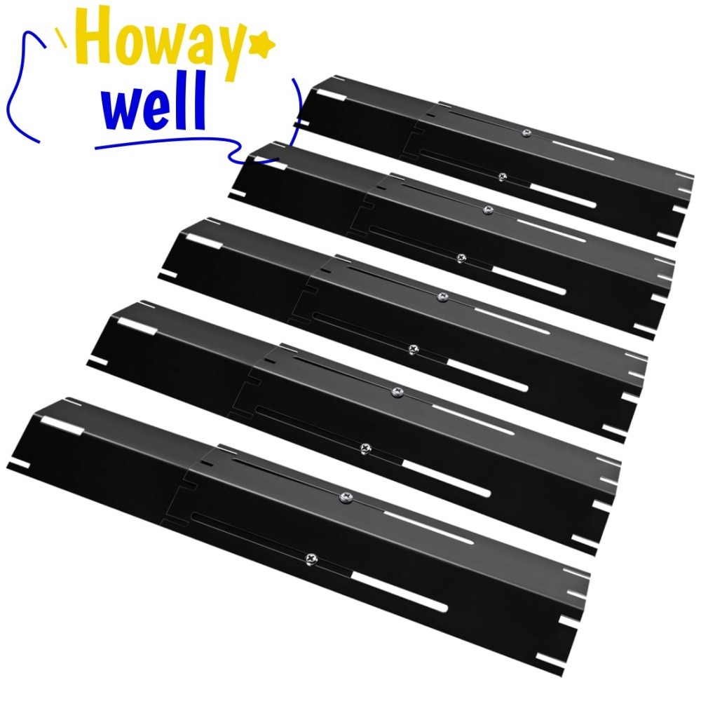 Adjustable Flavorizer Bar & Burner Cover Gas Grill Parts 11.75″-21″ Length 5PCS