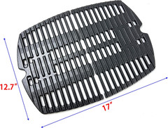 DC140 Cast Iron Grates for Weber Q100 Q1000 Q1200 Q1400 7644 Baby Q Grill 2 Pack