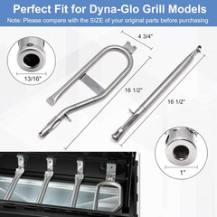 Grill Replacement Parts for Dyna-Glo 5 Burner DGH474CRP DGH485CRP
