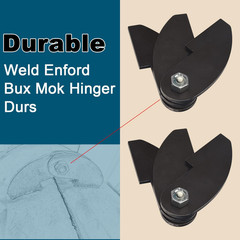 2 Pack Heavy Duty BBQ Smoker Hinge for BBQ Smoker Hinge Doors – Size: 8 X 2 1/4″