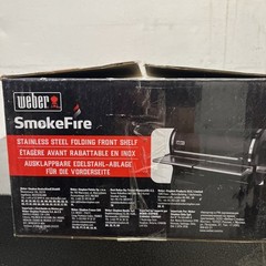 BRAND NEW!! Weber SmokeFire Stainless Steel Folding Front Shelf – EX6 S1 – 7003