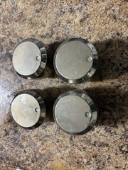 Backyard Classic Gas Grill Control Knobs Set of 4 Square Shaft 2 Inserts