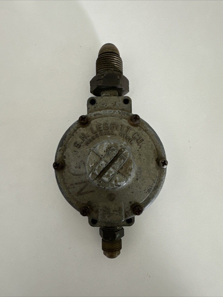 S.H. Leggitt Propane Gas Regulator, Vintage 1-75 – Marshall, Michigan Company