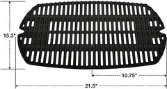 Cast Iron Cooking Grid Grates 2-Pack 15.3″ for Weber Q200 Q220 Q2000 Q2200 Q2400