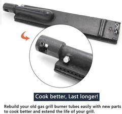 15.75″ Cast Iron Burner Replacement BBQ Galore Nexgrill Aussie Coleman Grill