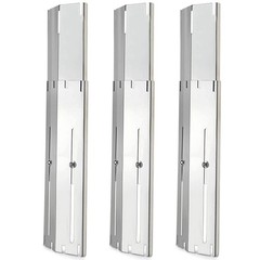 Universal Grill Heat Plates – Adjustable BBQ Flame Tamers & Heat Shields, 3-Pack