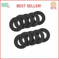 Propane Gas Adapter O-Rings, 10Pcs Propane Tank Gasket, Soft Rubber O-ring (OD.