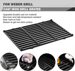 7638 Spirit Grill Grates Replacement for Weber Spirit II E-310 E-330 GS4 Grill