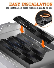 Adjustable Grill Heat Plates Shield 11.75-21 inch for Charbroil Grill Replace…
