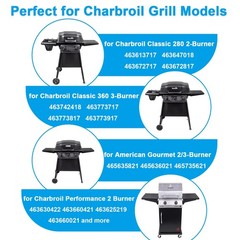 Grill Control Knobs Replacement for Charbroil 3-pack Charbroil, Black