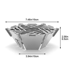Camping Stove Windshield Hollow Flame Observation Lightweight And Compact