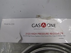 Gas One 2123 High Pressure Propane Regulator w/ Hose & Gauge 0-30 PSI NEW